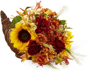 The Fall Harvest Cornucopia from Clermont Florist & Wine Shop, flower shop in Clermont